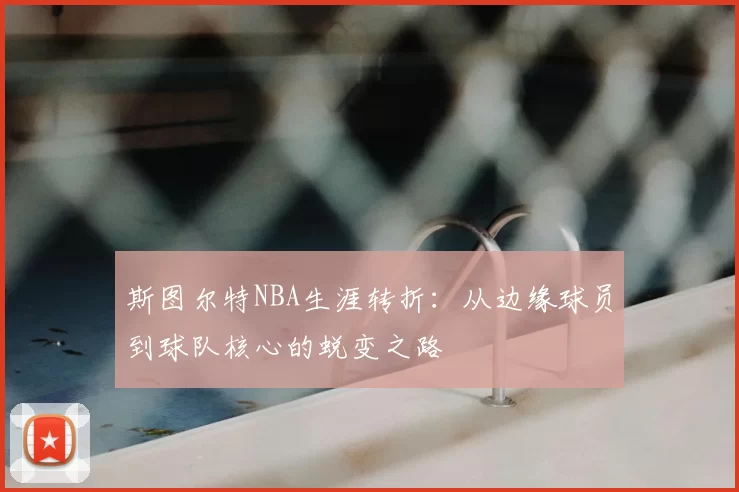 斯图尔特NBA生涯转折：从边缘球员到球队核心的蜕变之路